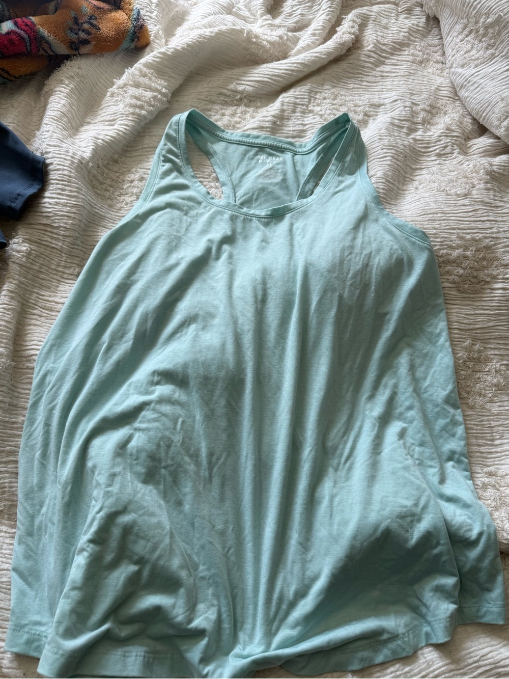 tek gear Light Aqua Racerback Tank Top